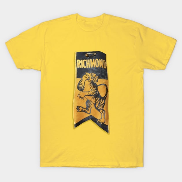 Richmond Tigers - Retro - SUPPORTERS RIBBON T-Shirt by OG Ballers